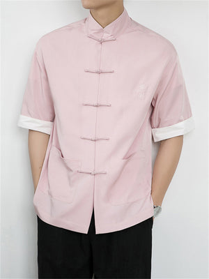 Men's Chinese Style Short Sleeve Summer Shirts