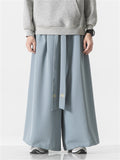 Men's Comfort Wide Leg Linen Hakama Pants