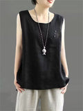 Pure Cotton Comfortable Summer Simple Vest for Women