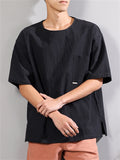 Men's Comfort Round Neck Relaxed Half Sleeve Shirts