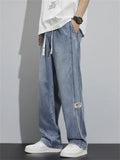 Men's Popular Relaxed Jeans with 1977 Patch