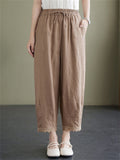 Women's Lace Patchwork Loose Cozy Linen Pants