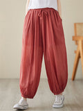 Women's Cotton Linen Zen Yoga Lantern Pants