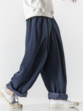 Men's Winter Fashion Loose Floor-Length Corduroy Harem Pants