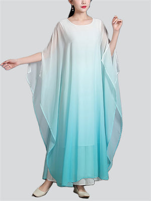 Women's Ancient Style Cosplay Flowy Chiffon Fairy Dress