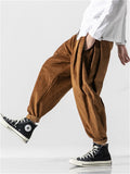 Fashion Corduroy Loose Fit Winter Pants for Men