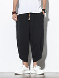 Oversized Hard-wearing Plain & Stripe Pants for Male