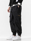 Fleece Lined Drawstring Cargo Pants for Men