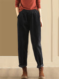 Women's Autumn Cozy Loose Corduroy Harem Pants