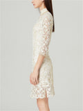 Imitation Pearl Lace Qipao Dresses for Ladies