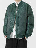 Men's Chinese Style Tassel Button Super Warm Cotton Padded Down Coat