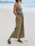 Ladies Summer Comfortable Drawstring Casual Pants