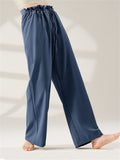 Simple High Waist Straight-Leg Casual Pants for Women