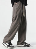 Men's 100% Cotton Simple Cozy Straight-Leg Long Pants