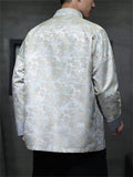 Pavilions Retro Jacquard Tang Suit Jackets for Male