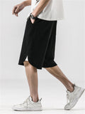 Men's Casual Relaxed Cotton Linen Sport Shorts for Summer