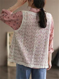 Women's Ultra-lightweight Hollow Out Knitted Vest Shirt