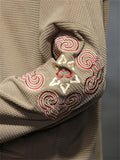 Male Textured Ethnic Style Embroidered Jackets