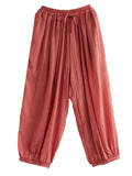 Women's Cotton Linen Zen Yoga Lantern Pants