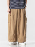 Men's Leisure Workwear Multi-Pocket Straight Leg Pants