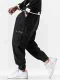 Fleece Lined Drawstring Cargo Pants for Men