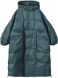 Female Stylish Windproof Oversized Hooded Quilted Coats