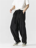 Men's Warm Corduroy Pants with Waistband for Autumn Winter