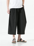 Candy Color Wide Leg Cropped Pants for Male