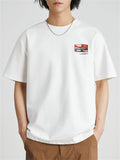 Cartoon Dragon Print Men's Summer Short Sleeved T-shirt