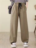 Women's Adjustable Drawstring Elastic Waist Durable Pants