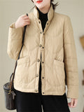 Literary Lightweight Cotton-padded Jackets for Women