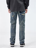 Ripped Patched Vintage Popular Jeans for Men