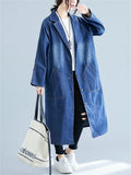 Women's Relaxed Oversized Mid-Length Denim Jacket