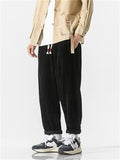 Fashionable Elastic Waist Corduroy Pants for Men