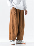 Solid Color Relaxed Fit Comfy Pants for Men