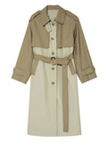 Fashion Single Breasted Mid-Length Trench Coat for Women