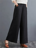 Lady Unique Side Lace-up Floor-length Leisure Pants