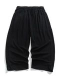 Men's Retro Style Wide Leg Cotton Linen Holiday Pants