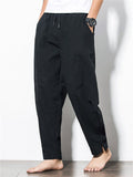 Ultra Light Linen Drawstring Casual Pants for Men