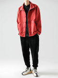 Retro Comfort Men's Button Zipper Stand Collar Jacket