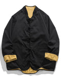 Men's Chinese Martial Arts Training Corduroy Reversible Jacket