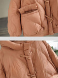 Women's Cute Stand Collar Keep Warm Bubble Cotton Coat