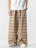 Men's Spring & Autumn Loose Plaid Pants