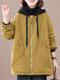 Women's Cold Winter Super Warm Windproof Hooded Cotton Overcoat