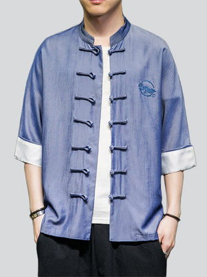 Men's Casual Button Up Chinese Traditional Shirts