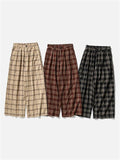 Men's Spring & Autumn Loose Plaid Pants