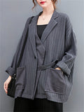 Women's Korean Style Single Breasted Casual Loose Blazer Jackets