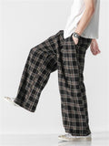 Men's Spring & Autumn Loose Plaid Pants