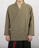 Oriental Style Long Sleeves Linen Shirt for Men