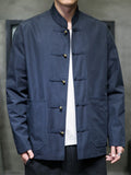 Men's Casual Stand Collar Windproof Relaxed Fit Jacket